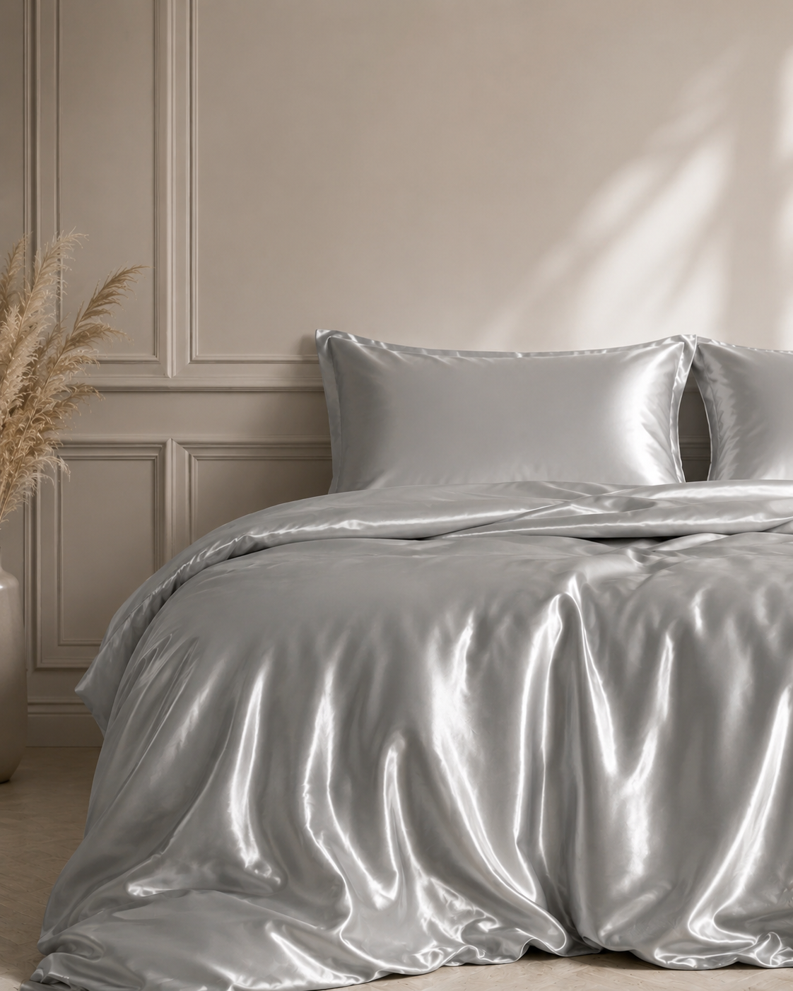 Set di biancheria da letto 100% in raso saten di gelso
